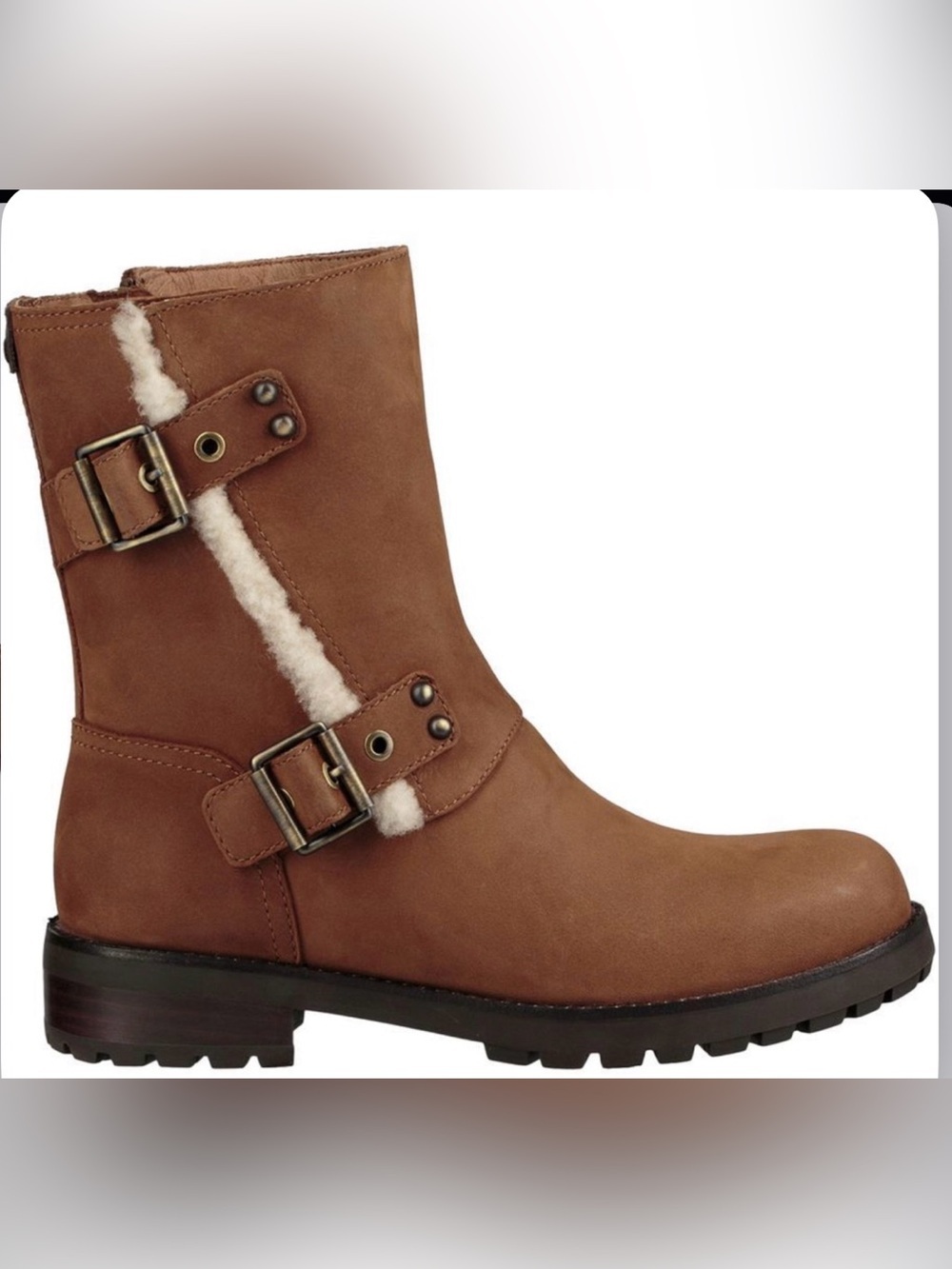 UGG Niels III Waterproof Chestnut Brown Ankle Boots Size 6 NEW